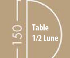 Location mobilier : table d'honneur demi-lune- Ambassade Receptions