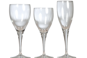 Location vaisselle : verres Tulipe- Ambassade Receptions